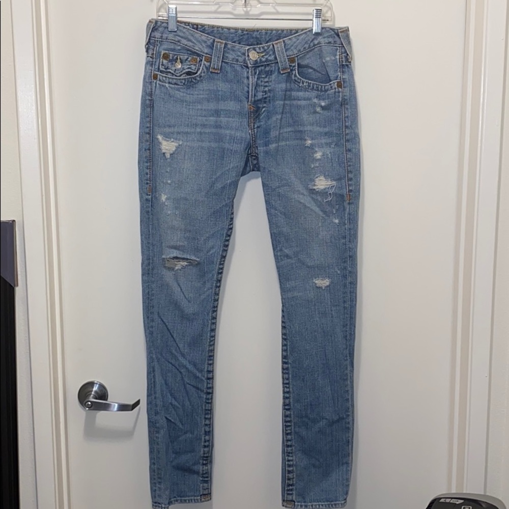 NEW TRUE RELIGION JEANS SKINNY LEG FIT SIZE 27